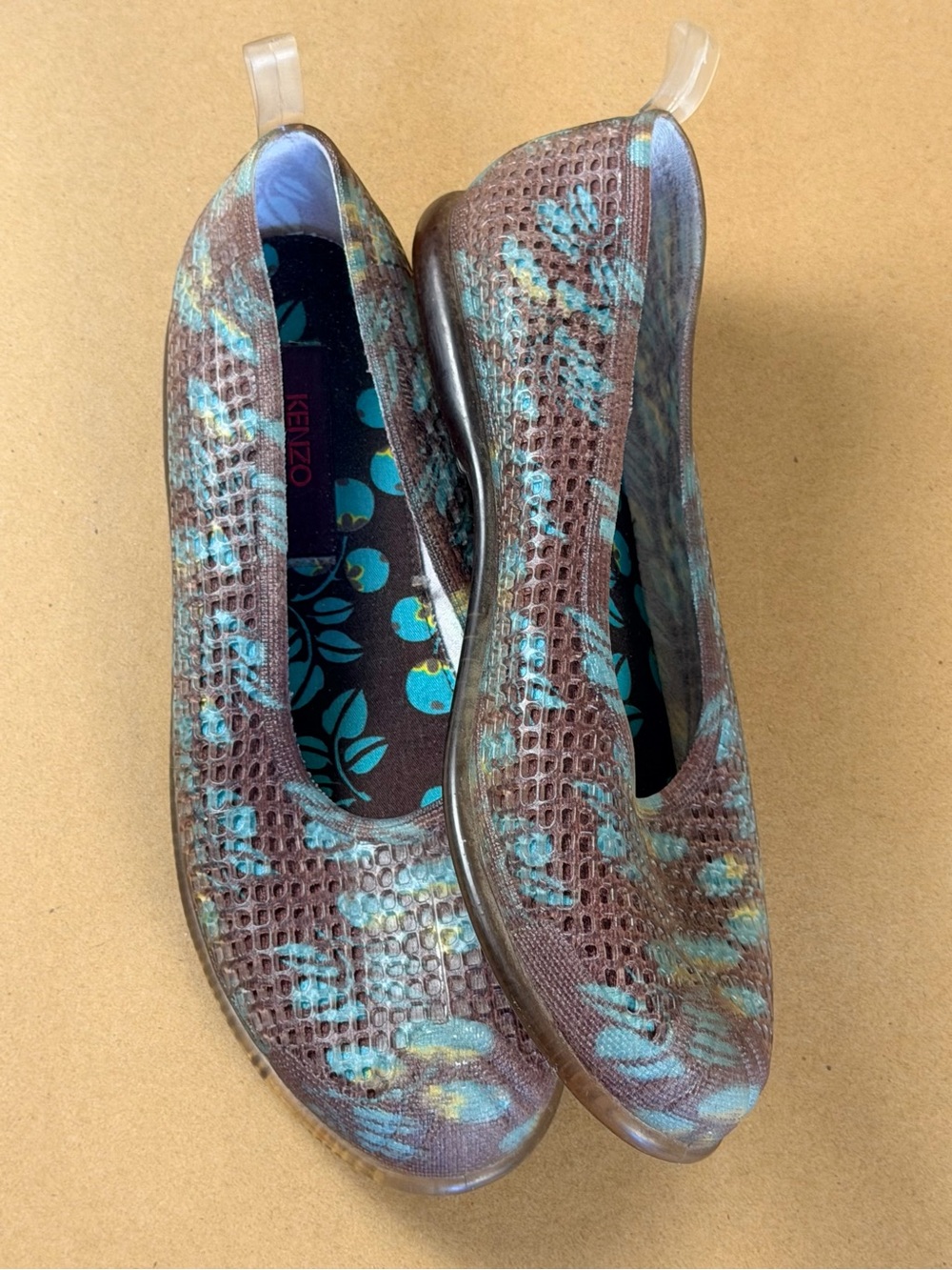 KENZO Womens 7 39 Slip On Jelly Mesh